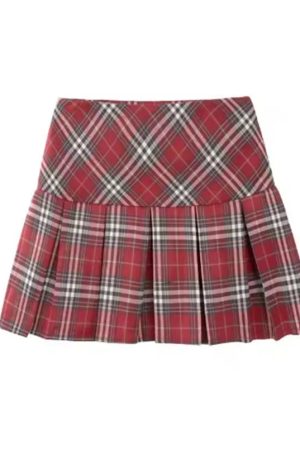 New Style Trends - Cherry Rebel Pleated Y2k Skirt - Outfit Ideas