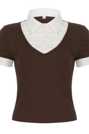 New Style Trends - Choco College Layer Top - Outfit Ideas
