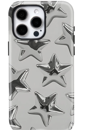 New Style Trends - Chrome Star Relief Y2k iPhone Case - Outfit Ideas