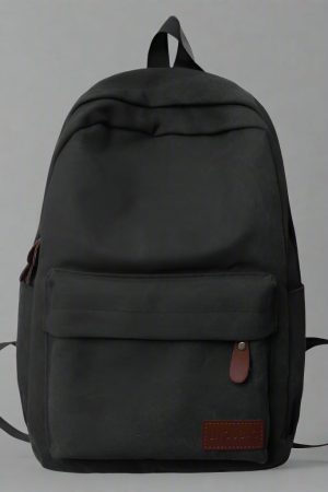 New Style Trends - Classic Sand Canvas Aesthetic Backpack - Outfit Ideas