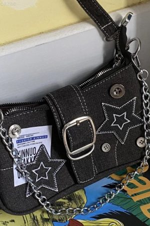 New Style Trends - Cosmic Y2k Buckle Bag - Outfit Ideas