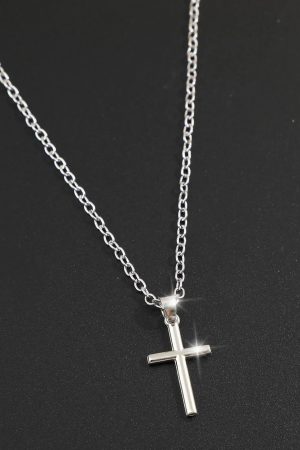 New Style Trends - Crystal Rose Gothic Cross Necklace - Outfit Ideas