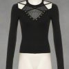 New Style Trends - Cyber Web Grommet Aesthetic Top - Outfit Ideas