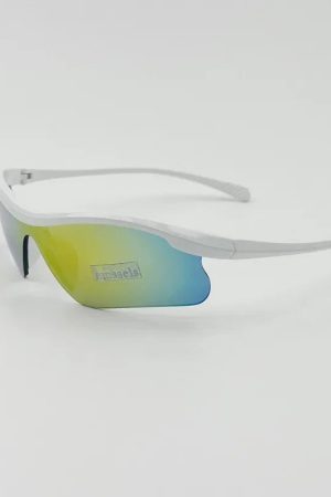 New Style Trends - Cyber Y2k Sleek Shield Sunglasses - Outfit Ideas