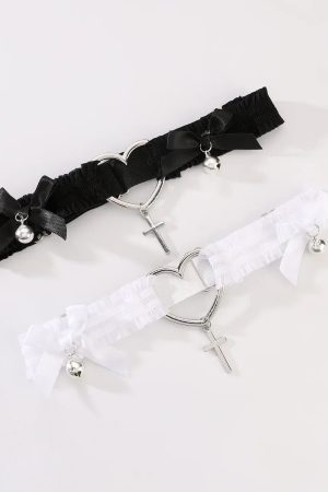 New Style Trends - Dark Devotion Thigh Garter Alt Leg Ring - Outfit Ideas