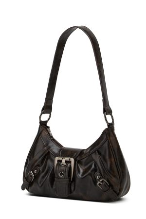 New Style Trends - Dark Retro Y2K Shoulder Bag - Outfit Ideas