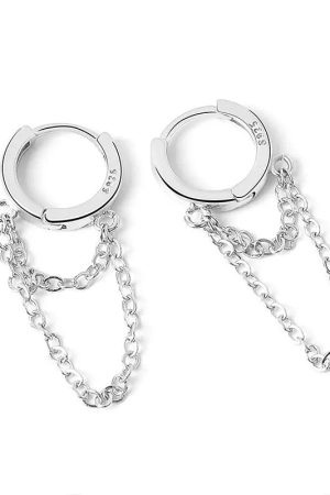 New Style Trends - Double Chain Aesthetic Hoop Earrings - Outfit Ideas