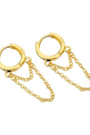 New Style Trends - Double Chain Aesthetic Hoop Earrings - Outfit Ideas