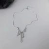 New Style Trends - Edgy Irregular Lava Drop Necklace - Outfit Ideas