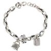 New Style Trends - Edgy Lucky Charm Silver Bracelet - Outfit Ideas