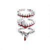New Style Trends - Edgy Punk Geometric Red Ring - Outfit Ideas