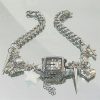 New Style Trends - Edgy Timekeeper Charm Choker Necklace - Outfit Ideas