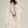 New Style Trends - Faded Poetic Drape Edgy Outfit Set - Outfit Ideas