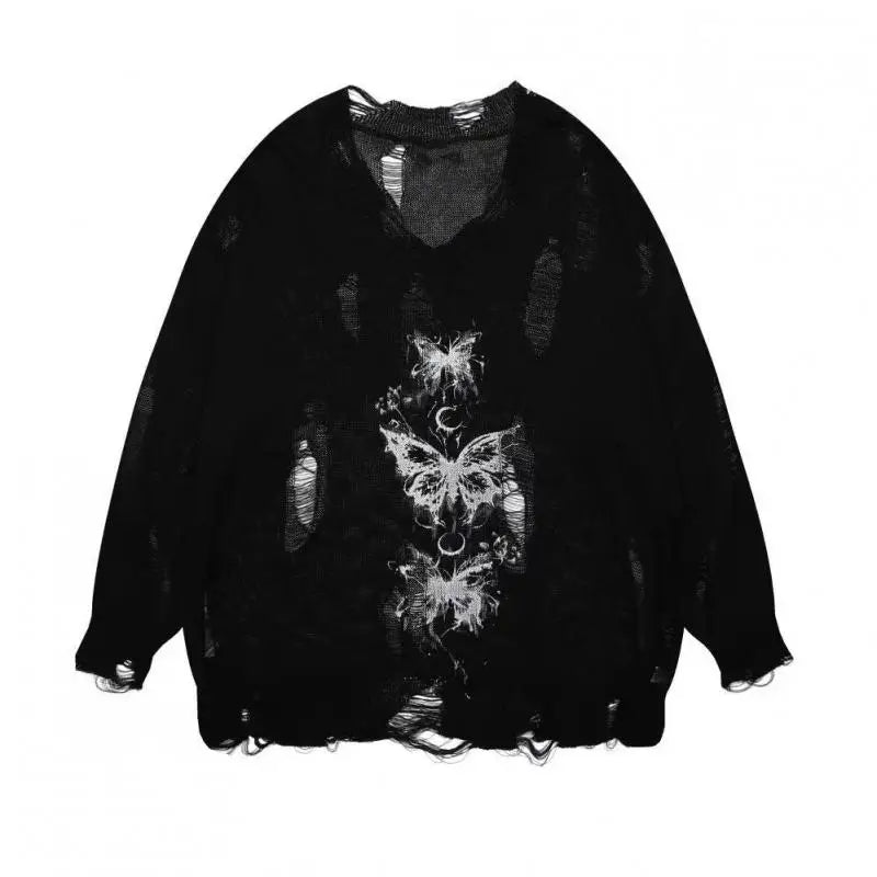 New Style Trends - Fallen Butterfly Edgy Sweater - Outfit Ideas