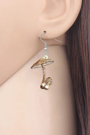 New Style Trends - Forest Charm Mushroom Earrings - Outfit Ideas