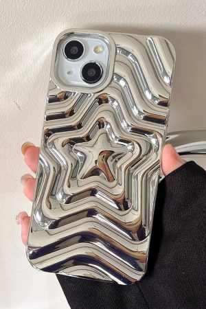 New Style Trends - Galactic Pulse Mirror Y2k iPhone Case - Outfit Ideas
