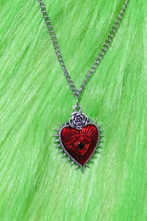 New Style Trends - Goth Mystic Heart Pendant Layered Necklaces - Outfit Ideas