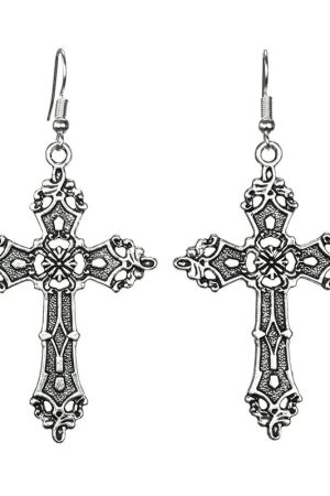 New Style Trends - Gothic Bloodstone Cross Necklace - Outfit Ideas