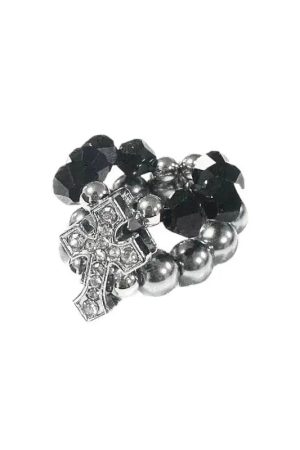 New Style Trends - Grunge Faith Beaded Ring - Outfit Ideas