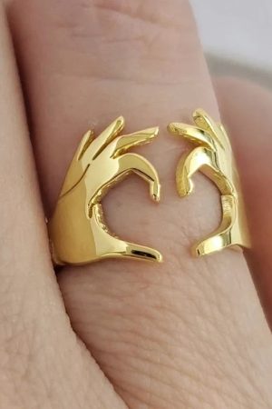 New Style Trends - Heart Gesture Coquette Ring - Outfit Ideas