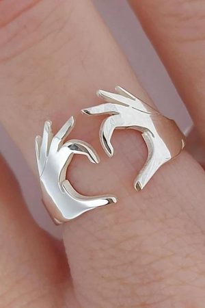 New Style Trends - Heart Gesture Coquette Ring - Outfit Ideas