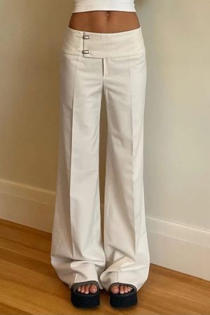 New Style Trends - Iconic Buckle Waist Y2k Pants - Outfit Ideas
