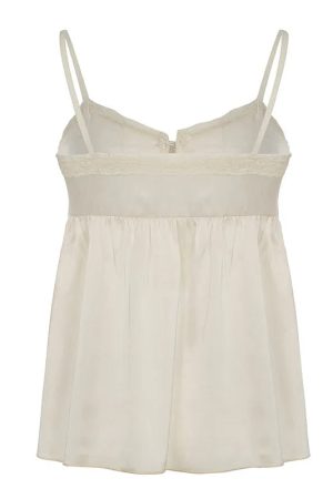 New Style Trends - Ivory Lace Babydoll Coquette Cami Top - Outfit Ideas