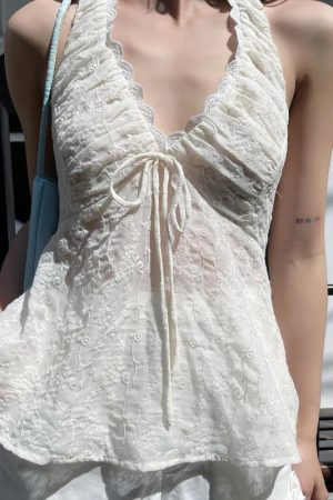 New Style Trends - Ivory Petal Tie Top - Outfit Ideas