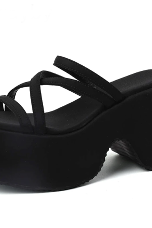 New Style Trends - Jungle Stride Strappy Aesthetic Sandals - Outfit Ideas