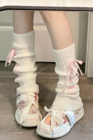 New Style Trends - Kawaii Soft Ballet Ribbon Leg Warmers - Outfit Ideas