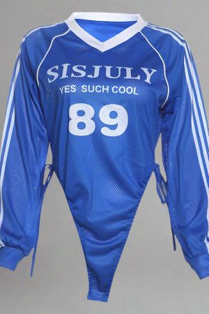 New Style Trends - Long Sleeve Reflective Stripe Y2k Bodysuit - Outfit Ideas