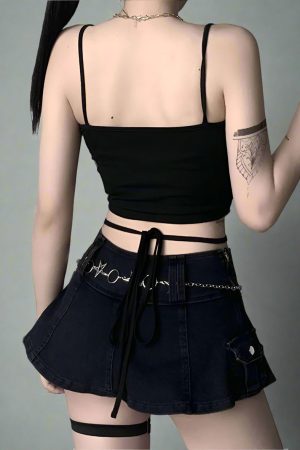 New Style Trends - Lunar Rose Strappy Alt Crop Top - Outfit Ideas