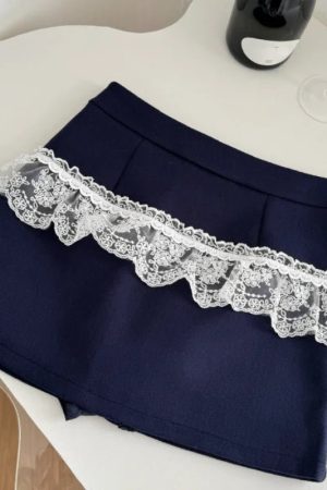New Style Trends - Midnight Coquette Lace Elegance Long Sleeve Set - Outfit Ideas
