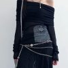 New Style Trends - Off-Shoulder Alt Mesh Long Sleeve Top - Outfit Ideas