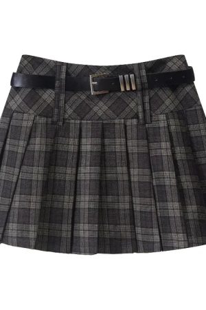 New Style Trends - Plaidcore Pleated Mini Retro Skirt - Outfit Ideas