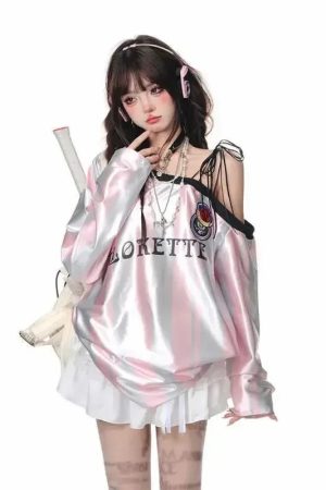 New Style Trends - Retro Off Shoulder Sweatshirts - Outfit Ideas