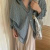 New Style Trends - Retro Plaid Oversized Shirt - Outfit Ideas