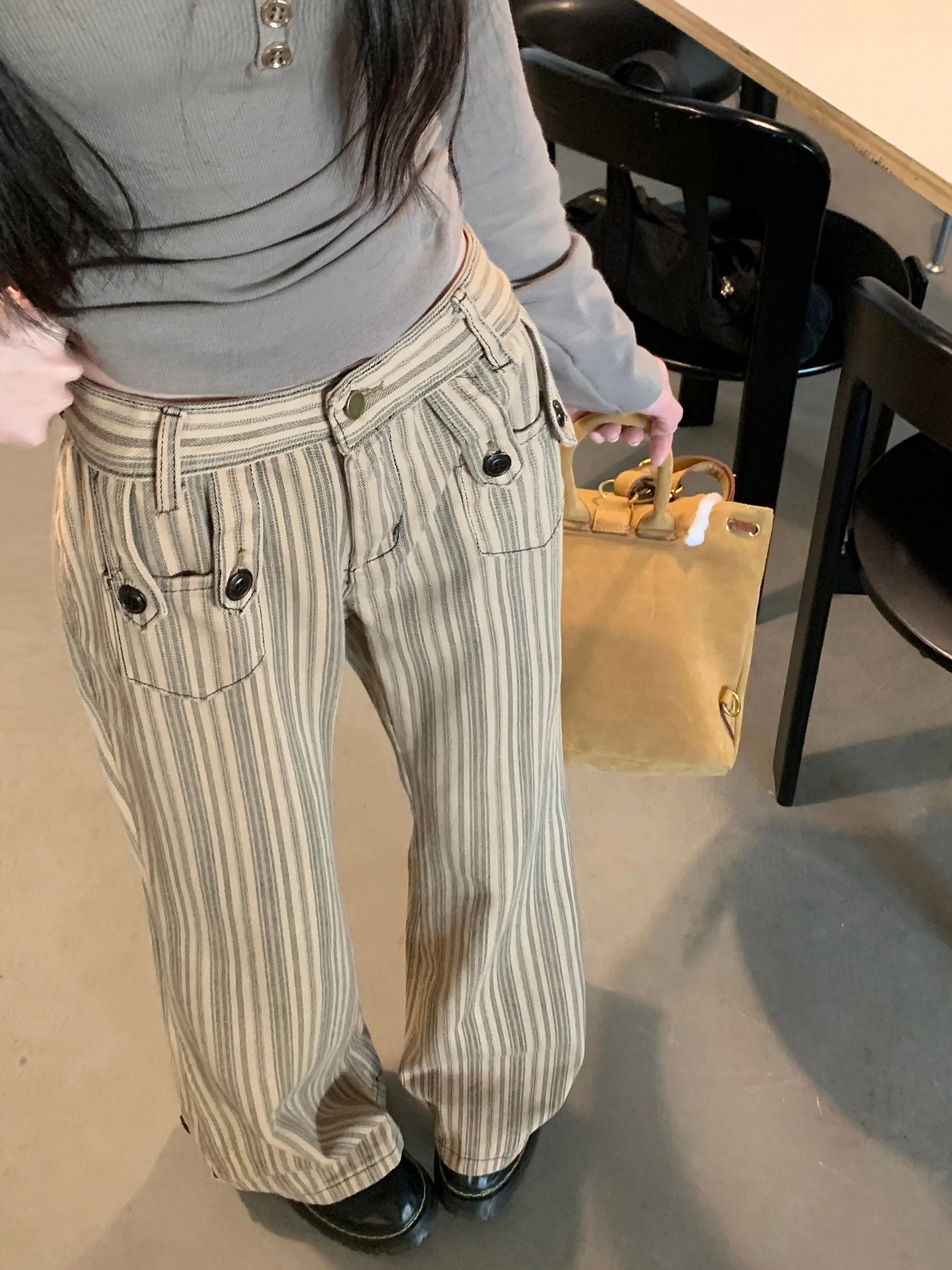 New Style Trends - Retro Striped Flare Pants - Outfit Ideas