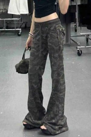 New Style Trends - Shadow Camo Flare Joggers - Outfit Ideas