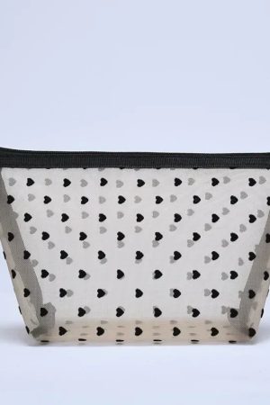 New Style Trends - Sheer Hearted Aesthetic Cosmetic Bags - Outfit Ideas