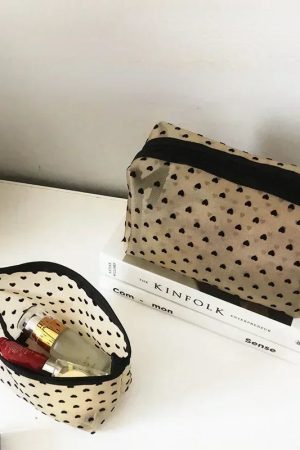 New Style Trends - Sheer Hearted Aesthetic Cosmetic Bags - Outfit Ideas