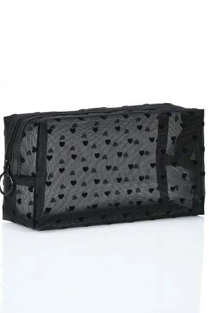 New Style Trends - Sheer Hearted Aesthetic Cosmetic Bags - Outfit Ideas