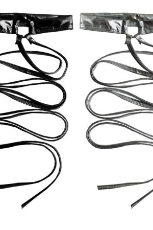 New Style Trends - Silver Orbit Strappy Edgy Leg Ring - Outfit Ideas