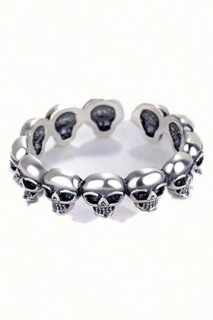 New Style Trends - Skull Chain Armor Alt Ring - Outfit Ideas