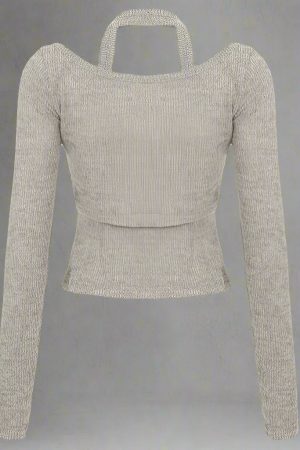 New Style Trends - Soft Drape Button-Up Knit Edgy Long Sleeve Top - Outfit Ideas