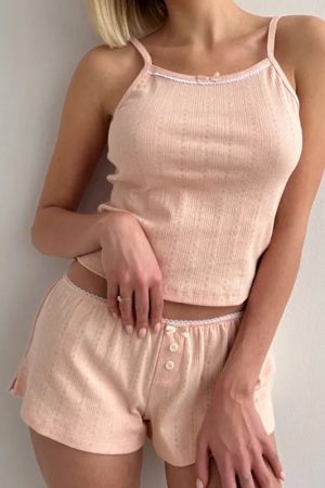 New Style Trends - Soft Sky Coquette Pajama Set - Outfit Ideas