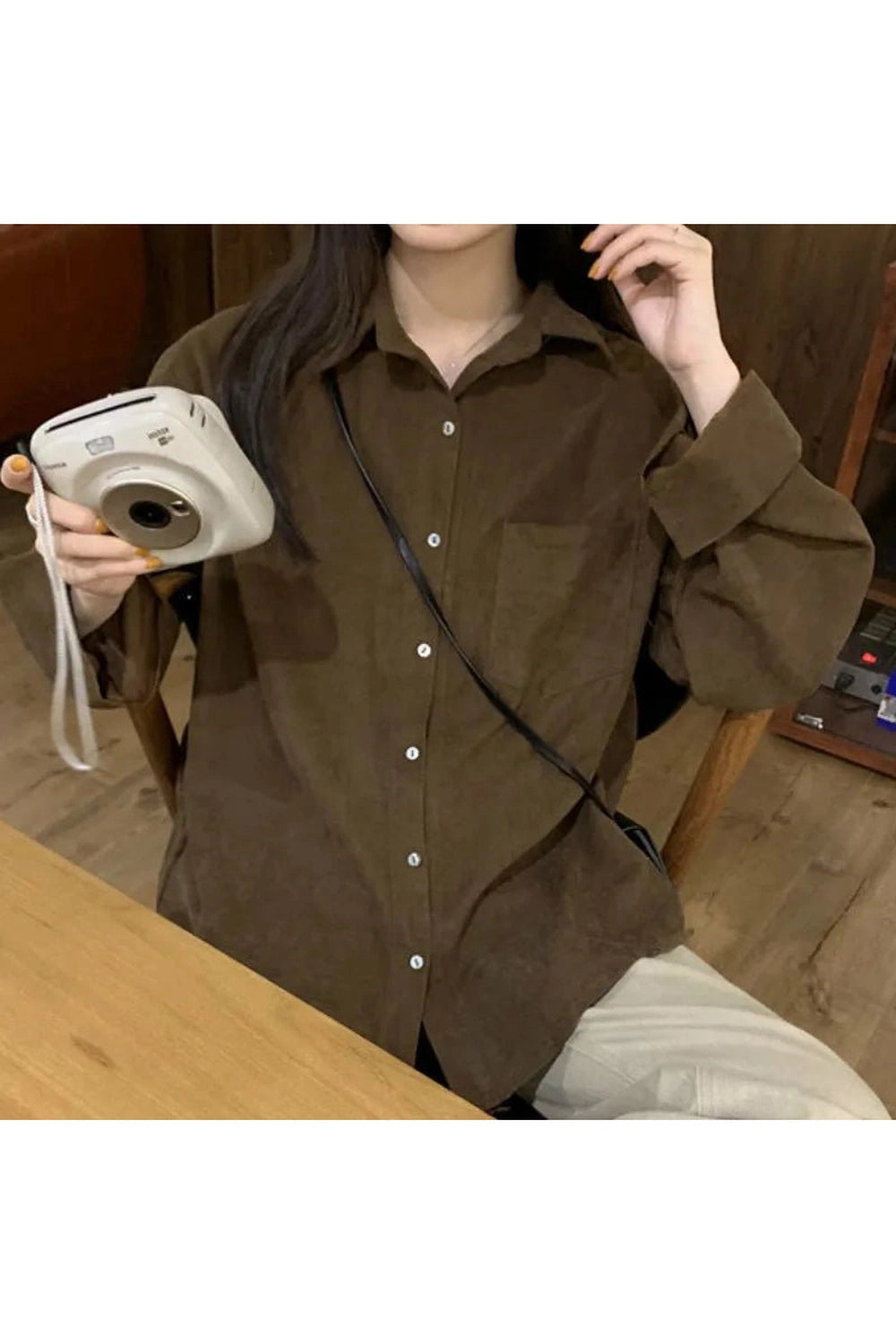 New Style Trends - Solid Pocket Retro Shirt - Outfit Ideas