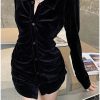 New Style Trends - Velvet Pleated Blouse - Outfit Ideas