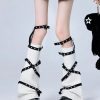 New Style Trends - Violet Vengeance Pastel Goth Leg Warmers - Outfit Ideas