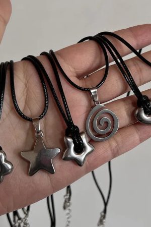 New Style Trends - Y2K Cosmic Pendant Necklace - Outfit Ideas